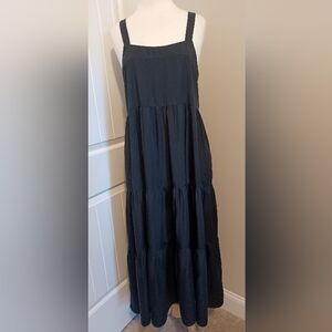 The Drop Womens Britt Tiered Maxi Tent Dress Sz Large